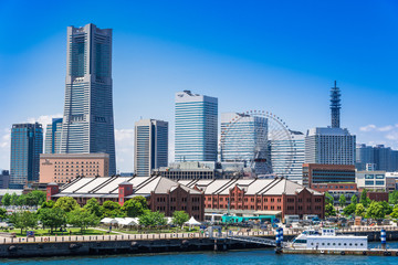 横浜　赤レンガ倉庫とランドマークタワー