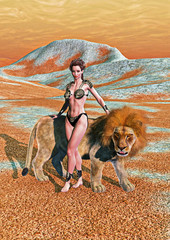 Lady and Lion