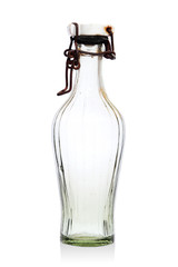 vintage bottle isolated on white