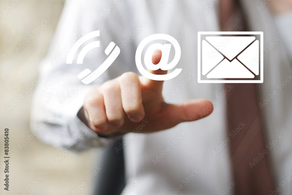 Poster business button icon messaging mail sending icon