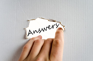 Answers concept