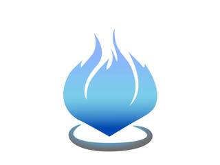 flame symbol, fire design vector illustration