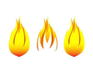 flame symbol, fire design vector illustration