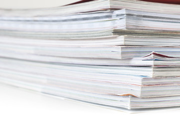 Pile of magazines