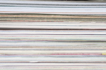 Pile of magazines