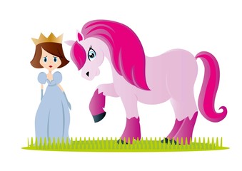 koń,księżniczka