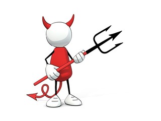 little sketchy man - devil with trident (2)