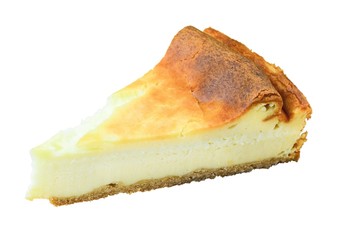 New York Cheese Cake / white background