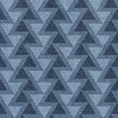 Keuken foto achterwand 3D Abstracte lambrisering patroon - naadloze patroon - blauwe jeans backgr