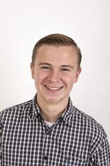 Obraz premium smart friendly looking teenage boy