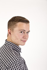 Obraz premium smart friendly looking teenage boy