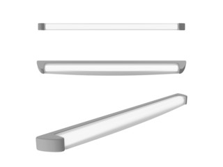 Set of Modern Lamps isolated on white background