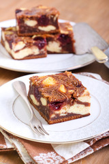 Cherry cheesecake marbled brownies