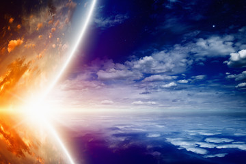 Glowing planet