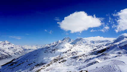 snow alps mountains horizontal