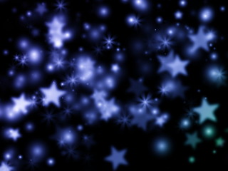 Abstract Neon Stars Background