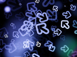 Blue Arrows Background