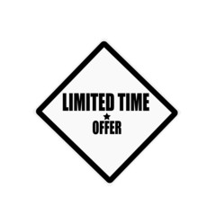 limited time offer stamp text on white background