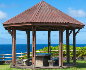 kiosque à Saint-Philippe, île de la Réunion