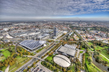 Munich Olympiapark from the TV tover