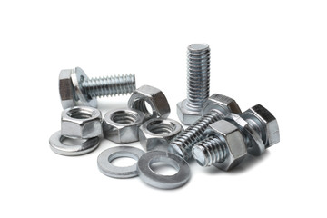 Steel bolts and nuts