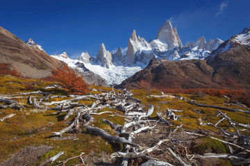 Fototapeta na wymiar Mount Fitz Roy, Los Glaciares National Park, Patagonia