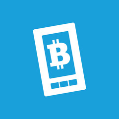 Bitcoin on screen icon