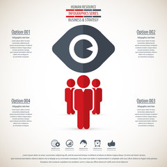 Business management, strategy or human resource infographic