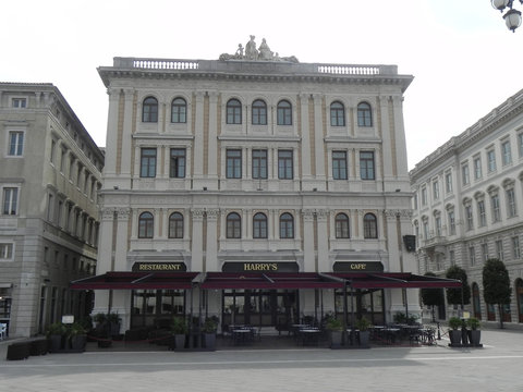 The ancient Vanoli building in Piazza Unita, Trieste