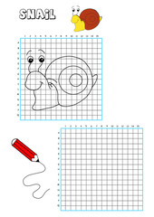 gioco disegna la lumaca