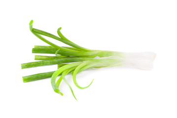 Green onion isolated on the white background