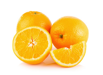 Orange on a white background