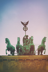 Brandenburg Gate. tillt-shift