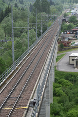 Fototapeta na wymiar treno rotaie ferrovia binari