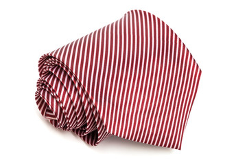 folded red tie