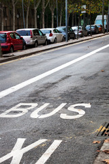 street with road marking
