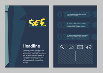 Brochure business concept style