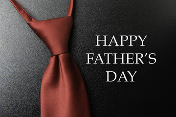Happy Father's Day - tie and well wishes - obrazy, fototapety, plakaty