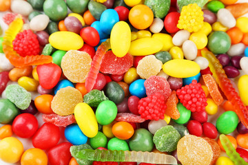 Fototapeta na wymiar Colorful candies background