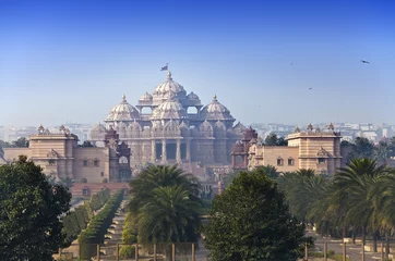 Fotobehang tempel Akshardham, Delhi, India © Konstantin Kulikov