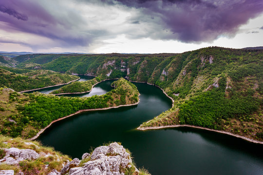 Uvac River / Special Reserve of Nature "canyon Uvac", Serbia