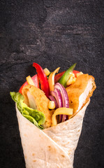 Chicken wrap sandwich