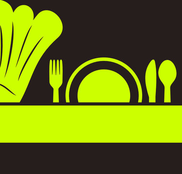 logo restaurant design vert