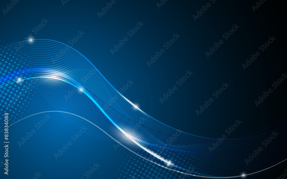 Poster vector background abstract wavy line design