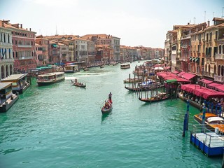 Fototapeta Włochy, Wenecja - widok z mostu Rialto na kanał grande obraz