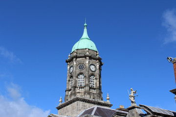 Fototapeta na wymiar Clock Dome of Dublin Castle, Ireland