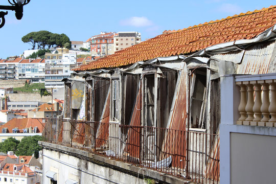 Typical Historical House, Lisbon, Portugal