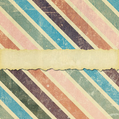 Faded, Damaged and Torn Diagonal Stripe Background