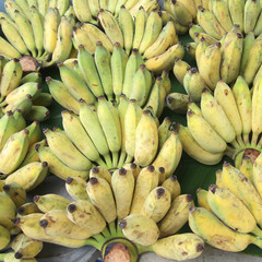 Bunch Of Ripe Bananas At A Street Market