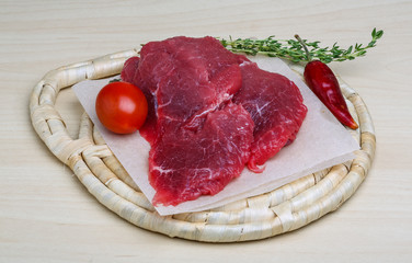 Raw beef